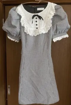 pium チェック柄 半袖 ミニワンピース | Mercari