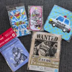 ハンドタオル、巾着ポーチセット　まとめ売り　お得のサムネイル