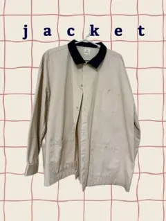 古着 ジャケット レトロコーデ ベージュ 男女兼用