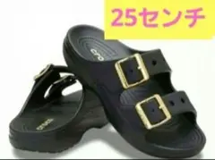 CROCS 今話題のメタリックバックル サタデー サンダル 24cm 新品未使用