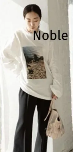 最終価格canpepray NOBLE別注フォトプリントロンT　ホワイトTシャツのサムネイル
