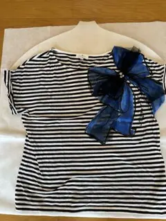 LANVIN en Blue ストライプ Tシャツ 38