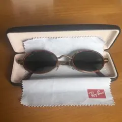 Ray-Ban レイバン オーバルサングラス ブラウンフレーム ブラックレンズ