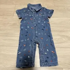 SLAP SLIP デニムロンパース