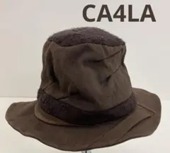 CA4LA カシラ　ハット　帽子　異素材　綿　牛革　等　ユニセックス