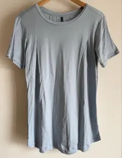DANSKIN ライトブルー Tシャツ 半袖　ヨガ　フィットネス　Lのサムネイル