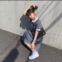 179/WG ニコルクラブ クレリック半袖シャツワンピース　由布菜月コラボ