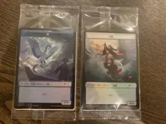 MTG プロモ 和トークン 鳥 天使 2枚セットのサムネイル