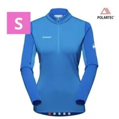 マムート エナジー ML ハーフジップ プル レディース MAMMUT 青　S