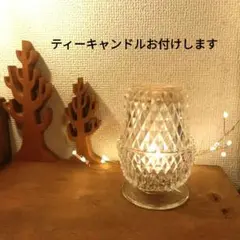 ✢カットガラスのキャンドルホルダー✢