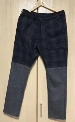 BITTERENDER チェック柄切り替えパンツ