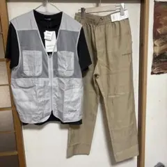 新品。Dunlopメンズ紳士Tシャツ、ベスト、長ズボン上下セットのサムネイル