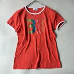 LACOSTE 半袖Tシャツ ビッグロゴ 38 赤のサムネイル