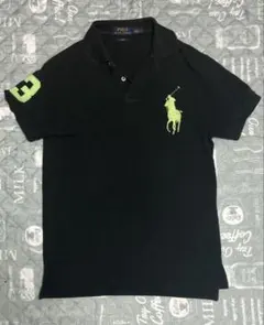 polo ラルフローレン ポロシャツ swag ビッグポニー ブラック usa