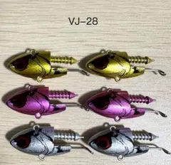 コアマンVJ-22VJ22ジグヘッド6個セット ゴールド ピンク シルバー