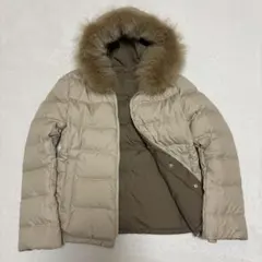 アクアガール リバーシブルダウンジャケット S ブルーフォックス　ワールド