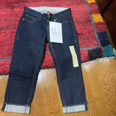 W スリムフィットクロップドデニム 24/61cm