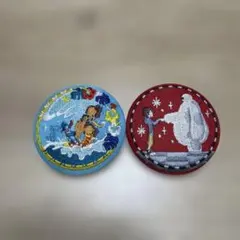 ディズニー刺繍缶バッジ　2個セット