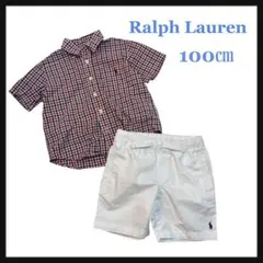 ラルフローレン ポロ 100㎝ 2枚セット シャツ ハーフパンツ 男の子 キッズ