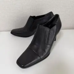 elegance卑弥呼 ブーティ パンプス 24cm 黒 日本製 スクエアトゥのサムネイル