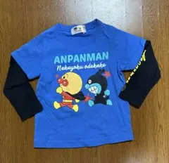 美品★アンパンマン 90cm長袖Tシャツ 重ね着風 ベビー服