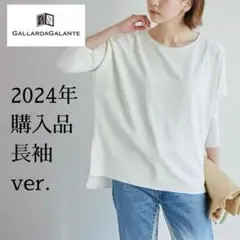 ガリャルダガランテ／2024購入／未使用品ジョーゼットコンビブラウス ホワイト