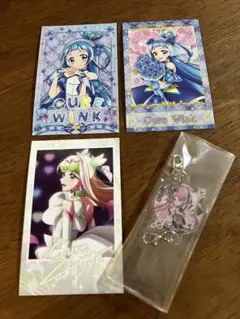 キミプリ感謝祭　キュアウインク ズキューン　フォトカード　キッスアクリルチャーム
