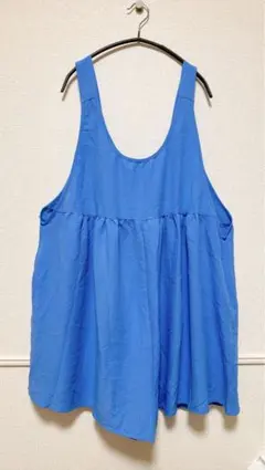 青 キャミワンピース　2XLサイズ