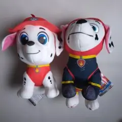 【新品】パウ・パトロール マーシャル ぬいぐるみ 2体セット 赤い帽子