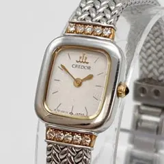 SEIKO クレドール 1E70-3040 18K ダイヤ8P 腕時計 付属品有 - メルカリ