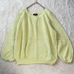 ニット　セーター　レディース　カラフル　イエロー　RCWB ロデオクラウン　美品