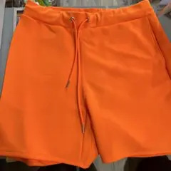 値下げ‼️蛍光オレンジ XL ショートパンツ ドローストリング