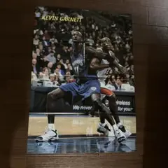 KEVIN GARNETT ガーネット、ジェイソンキッドNBA両面ポスター