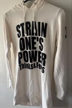 ホワイト フード付き パーカー