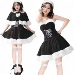 ブラック サンタ コスプレ 衣装 ドレス