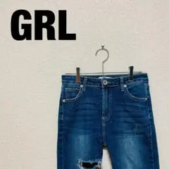 GRL グレイル スキニーデニム ダメージ レディース M
