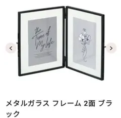 10/6までの出品【新品未使用】フランフラン　メタルガラス　フレーム　ブラック