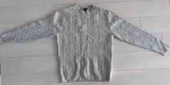 ユニクロ　ケーブル　ニット　セーター　グレー　Mサイズ
