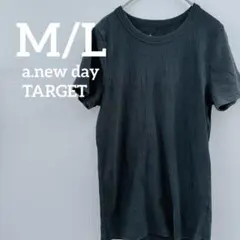 ⭐️439 a.new day ターゲット リブ Tシャツ リブシャツ インナー