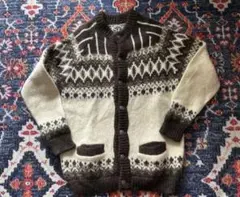 90s vintage RUNOX ノルディックセーター　デンマーク製 ウール