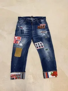 Dsquared2 スケーター 46 2020aw 赤チェック ダメージ - メルカリ