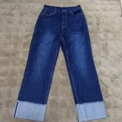 fillvate select ストレートロールアップデニム M