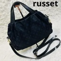 美品！ russet ラシット 2wayショルダーバッグ　ナイロン 総柄 ハンド