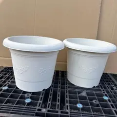 プラスチック植木鉢大型2個セット