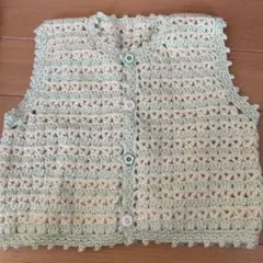 手編み　ベスト