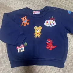 ミキハウス ネイビー トレーナー 80