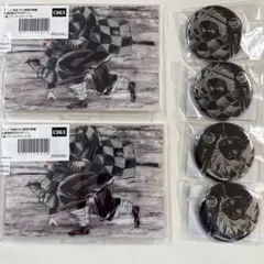 鬼滅の刃　幕間画　WEBSHOPくじＣ賞アクリルスタンド Ｂ賞2種缶バッジセット