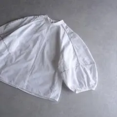 ホワイト バルーンスリーブシャツ 6