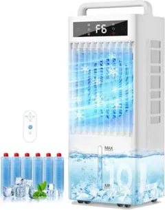 ❤️新品❤️冷風扇 強力送風 10Lタンク 空気清浄 リモコン付 静音 省エネ◎ 冷風機 強力 【2026業界NEWモデル冷風扇・三面吸風】 大容量 10L水タン
