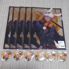 Obey Me! DMMスクラッチ マモン クリアファイル・缶バッチ